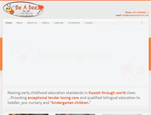 Tablet Screenshot of beabeepreschool.com